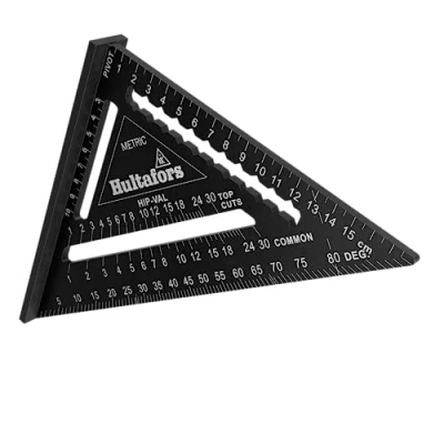 Immagine di Squadra 5 in 1 180 mm I Hultafors da carpentiere fresata a CNC alluminio per marcatura, misurazione e disegno Incl. tavola di conversione 257010