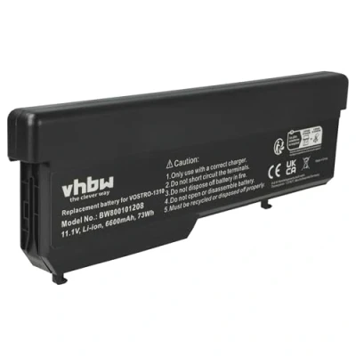 Immagine di vhbw batteria compatibile con Dell Vostro 1310, 1320, 1510, 1520, 2510 laptop, notebook (6600mAh, 11,1V, Li Ion)