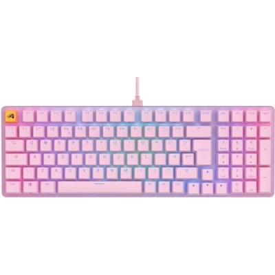 Immagine di GLORIOUS gaming GMMK 2 Full Size (96%) Tastiera da meccanica, struttura in alluminio, personalizzabile, tasti a doppia iniezione, Fox Switches, RGB, layout QWERTY inglese Rosa