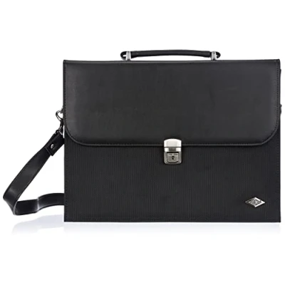 Immagine di Wedo 0585201 Valigetta Portadocumenti Elegance con Tracolla, Nero