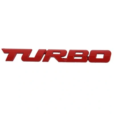 Immagine di Wresetly TURBO Adesivo universale per auto, , 3D, in metallo, colore: rosso