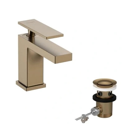 Immagine di Hansgrohe 73002140 Miscelatore monocomando lavabo, Bronzo Spazzolato, ComfortZone 80mm