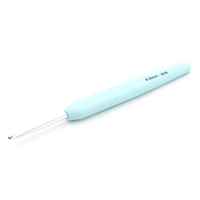 Immagine di KnitPro Waves uncinetti da 4 mm, manici morbidi ed ergonomici, impugnatura in gomma morbida per mani artritiche, leggeri e comodi lavorare a maglia