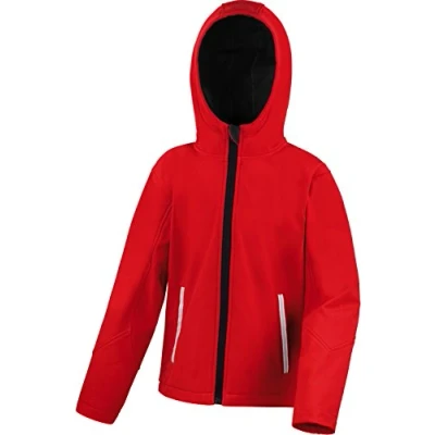 Immagine di Risultato per Bambini R224J kt Core TX Performance Softshell Giacca, Bambino, R224J, Red/Black, X Large/Size 11/12