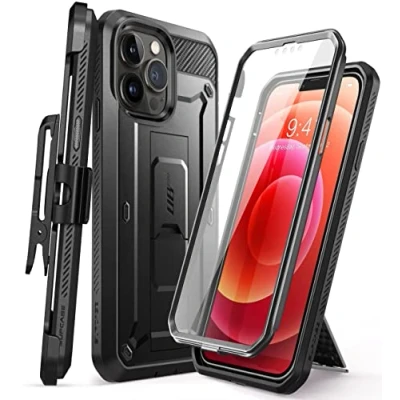 Immagine di SupCase custodia per iPhone 13 Pro (6,1&quot;), protettiva a 360 gradi, con protezione schermo 2021 (nero)