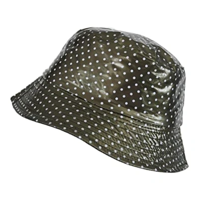 Immagine di TOUTACOO, Cappello Impermeabile in Vinile, (09A Cachi a Pois, S)