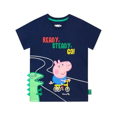 Immagine di Peppa Pig Maglietta a Maniche Corta Ragazzi George 2 3 Anni