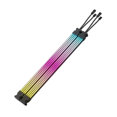 Immagine di CORSAIR iCUE ARGB PSU Strisce di Cavo 2x 200mm LED 100 RGB per Striscia Adatto a Qualsiasi Dell&#039;Alimentatore Controllo 5 V Della Scheda Madre Nero