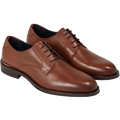 Immagine di Tommy Hilfiger CORE SHOE Stringate eleganti, Uomo, Taglia: 40, Winter cognac Pelle