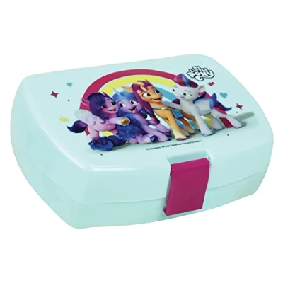 Immagine di FUN HOUSE MY LITTLE PONY PIPP IZZY SUNNY E ZIPP SCATOLA GOUTER PER BAMBINO H.6,5 X L.17 P.13,5 CM