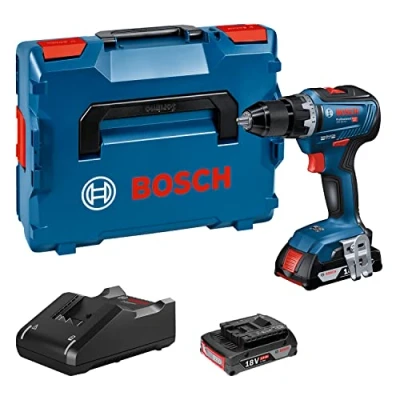 Immagine di Bosch Professional GSR 18V 55 06019H5201 Trapano avvitatore a batteria 18 V Li Ion incl. seconda batteria, valigia, caricabatterie