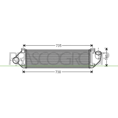 Immagine di PRASCO FD422N001 Intercooler FORD: S Max Mk1, Focus 2 Kombi, KUGA 2, VOLVO: V60 I, V70 3, S80 II