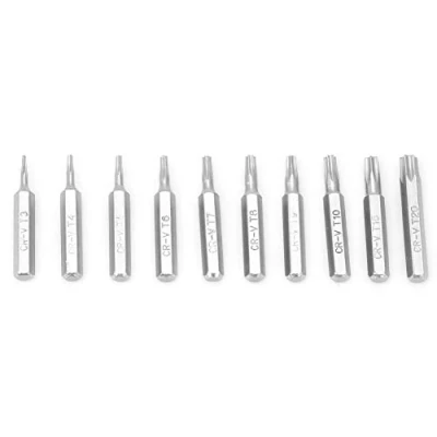 Immagine di Inserti per cacciavite Pentalobe, 10 pezzi 4mm T3 / T4 T5 T6 T7 T8 T9 T10 T15 T20 Set di punte pentalobe