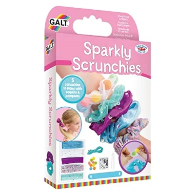 Immagine di Galt giocattoli, elastici scintillanti, kit artigianali per bambini, dai 5 anni in su, argento, bianco