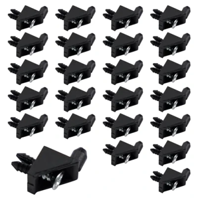 Immagine di Supporti per mensole 139199 compatibili come pezzi ricambio con IKEA PAX KOMPLEMENT supporto ripiano perni nero (24 pezzi)