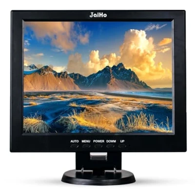 Immagine di JaiHo Monitor CCTV da 12 Pollici LCD Schermo 800 * 600 Risoluzione, Piccolo con HDMI VGA BNC AV Ingresso per PC Display Casa Sicurezza, a Colori Mini