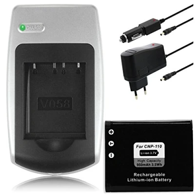 Immagine di Batteria + Caricabatteria NP 110 per Casio Exilim EX Z2000, Z2300, Z3000, ZR10, ZR15, ZR20...+ vedi lista!