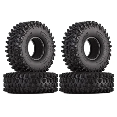 Immagine di INJORA 4PCS 1,9 Pneumatici in Gomma Ruota per 1/10 Axial SCX10 Pro III D90 D110 TF2 Tamiya CC01 TRX 4 VS4 10 Redcat Gen 8 7 Enduro
