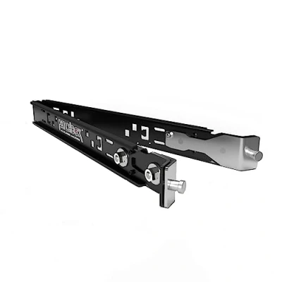 Immagine di PATCHBOX Setup.exe montaggio a rack, alternativa al ripiano hardware per un facile dell&#039;hardware nell&#039;armadio del server, Max. 50kg, 19&quot; con fori filettati e quadrati