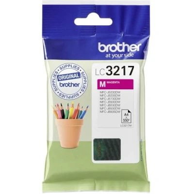 Immagine di Brother LC3217M Cartuccia InkJet Originale, Capacità Standard, fino a 550 Pagine, per Stampanti MFCJ5330DW, MFCJ5730DW, MFCJ5930DW, MFCJ6530DW, MFCJ6930DW, MFCJ6935DW, Magenta
