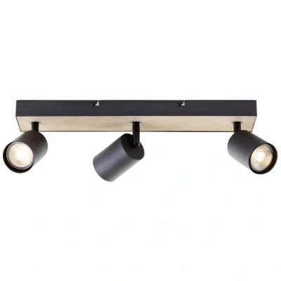 Immagine di Brilliant Jello Wood G93070/76 Faretto LED da soffitto (monocolore) GU10 4.5 W Legno, Nero