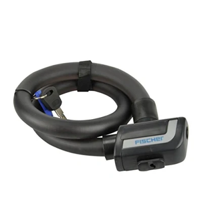 Immagine di Fischer Lucchetto a Corda, Lunghezza 55 cm, Diametro 10 mm Unisex, Nero, Centimetri