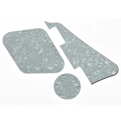 Immagine di KAISH White Pearl LP Pickguard &amp; Piastra Posteriore Interruttore Cavità Copre per Epiphone Les Paul