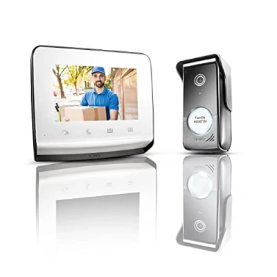 Immagine di Somfy 1870996: Videocitofono V350 con schermo da 7 pollici, Visione notturna, Telecamera grandangolare, Memoria immagini, Per controllare fino a 5 apparecchiature motorizzate RTS, Facile installazione