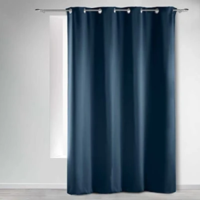 Immagine di Douceur d&#039;Intérieur, Tenda con occhielli (135 x 240 cm) Occult Navy, oscurante