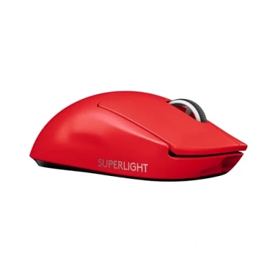 Immagine di Logitech G PRO X Superlight Mouse Gaming Wireless, Leggero 63 g, Sensore Hero 25K, 25.600 DPI, 5 Tasti Programmabili, Lunga Autonomia, Memoria Integrata, per Esport, PC/Mac Rosso