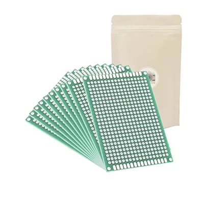 Immagine di 20x Scheda PCB 5x7cm Elettronica Allenamento Componenti Raspberry Circuito Stampato Modello Adaptout marca francese