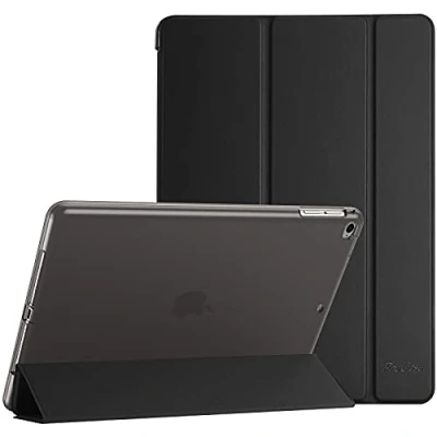Immagine di ProCase Cover per iPad 6/ 5/ 9.7, Air 2 / 1(A1893 A1954 A1822 A1823 A1566 A1567 A1474 A1475 A1476), Flessibile Morbida TPU Traslucida Smerigliata Sottile Nero