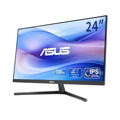Immagine di Asus VU249CFE B Eye Care Plus Monitor LED ERP C (A G) 60.5 cm (23.8 pollici) 1920 x 1080 Pixel 16:9 1 ms HDMI ™, Cuffie (jack da 3,5 mm), USB C® IPS