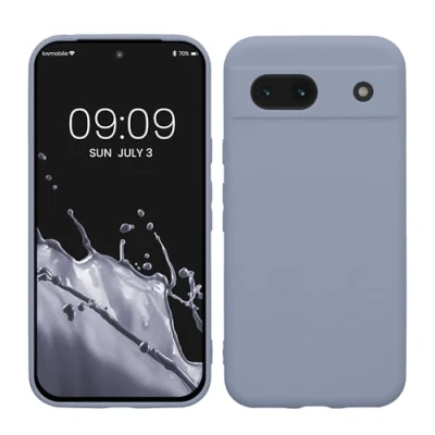 Immagine di kwmobile Custodia Compatibile con Google Pixel 8a Cover Back Case per Smartphone in Silicone TPU Protezione Gommata lavanda grigio