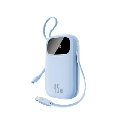 Immagine di Baseus Power Bank 20000 mAh 45 W con cavo USB C integrato, QPow3 PD3.0 QC4.0, batterie esterne per cellulare, 3 C, 1 A, caricatore portatile iPhone 16/15/14 Pro Max, iPad