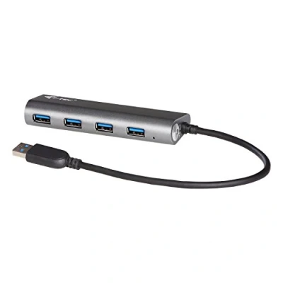 Immagine di i tec USB 3.0 Metal Charging HUB 4 Port con Adattatore di Rete, x ladeport, Perfetto per Notebook, Ultrabook e Tablet PC, Windows Mac, Alluminio Design