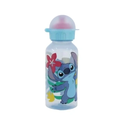 Immagine di My sweety pop Borraccia Plastica per bambini asilo scuola vacanze pasto 18,5 cm 370 ml idratazione idea regalo Stitch trasparente