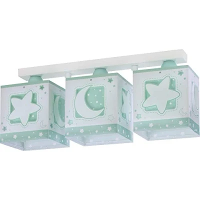Immagine di Dalber Lampada da soffitto E 27, Chiaro di luna verde, Multicolore, 48 x 12.5 20.5