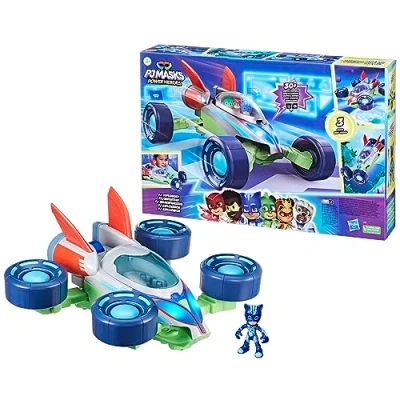 Immagine di PJ Masks: Eroi Super Power, Explo mobile, veicolo convertibile con 3 modalità, luci e suoni, giocattoli dei Superpigiamini