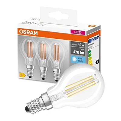 Immagine di Osram Led retrofit classic p 40 4w/840 230 fl e14 pack van 3 stuks 4058075819733