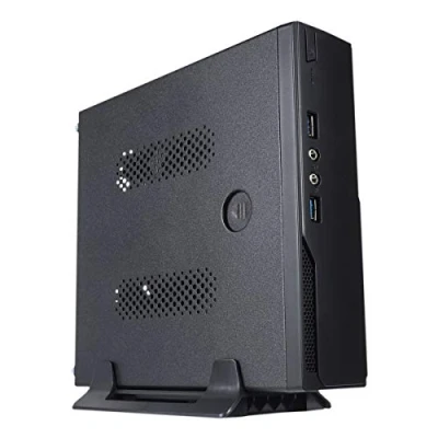 Immagine di UNYKAch UK 1003 Mini Tower Black 120 W Computer Box (Mini Tower, PC, Synthetic ABS, SGCC, Black, ITX, 3 cm)