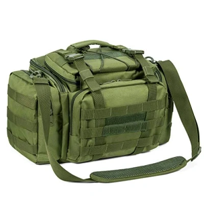 Immagine di Grande borsa da pesca alla carpa, portaoggetti con spalle in vita resistente all&#039;acqua, multi tasche adatta a quattro 3600 Holdall per attività all&#039;aperto, escursioni, caccia, campeggio, viaggi