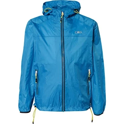 Immagine di CMP Giacca Pioggia In Poliestere Antistrappo Da Bambini, Unisex Bambini e ragazzi, Cyano, 140