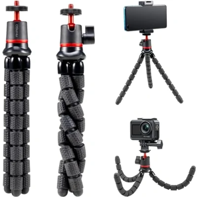 Immagine di AKASO Mini Flexible Tripod Stand Travel Octopus con Vite da 1/4&#039;&#039; per Braccio Magico, compatibile le action cam d&#039;azione EK7000/EK7000 Pro/Brave 4/Brave 7/Brave 8