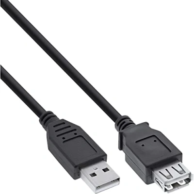 Immagine di InLine 23303 Cavo USB 2.0, Prolunga, Type A, Maschio/Femmina, 5M Nero