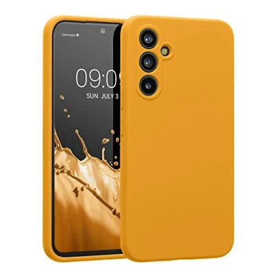 Immagine di kwmobile Custodia Compatibile con Samsung Galaxy A54 5G Cover Back Case per Smartphone in Silicone TPU Protezione Gommata mango
