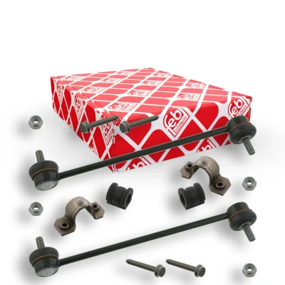 Immagine di FEBI BILSTEIN 37079 Kit riparazione, Sopporto stabilizzatore Assale anteriore con barra d&#039;accoppiamento SKODA: Fabia I Hatchback