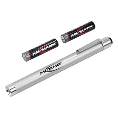 Immagine di Ansmann 1600 0169 X15 Lampada a forma di penna Penlight batteria LED (monocolore) 133.8 mm Argento