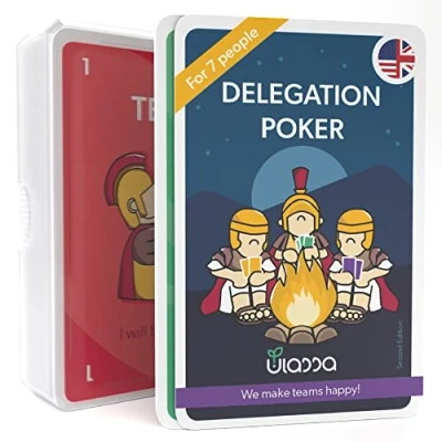 Immagine di Ulassa Delegation poker Cards Set di carte della delega 3 7 persone per le imprese agili delegare efficacemente responsabilità nel team Agile Management 3.0 Versione INGLESE