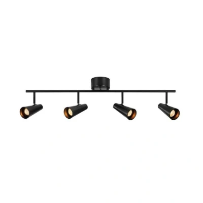 Immagine di Markslöjd Faretto da soffitto Crest metallo nero 4 luci
